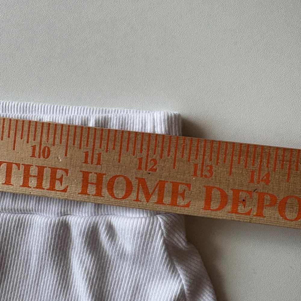 Sundry‎ White Ribbed Drawstring Mini Skirt Casual Athleisure XS - Picture 4 of 8